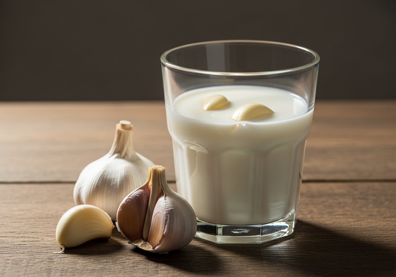 Knoblauch in Milch